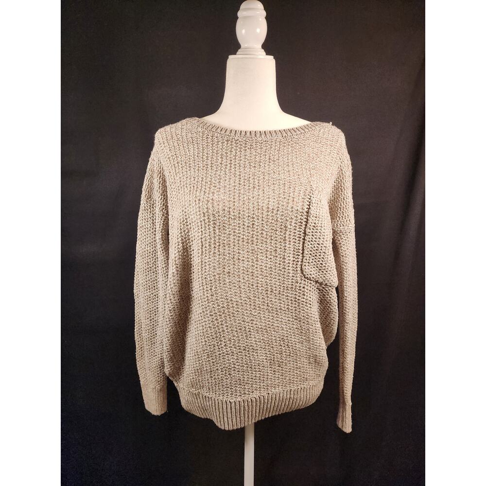 Garage brand cotton blend chunk knit pullover